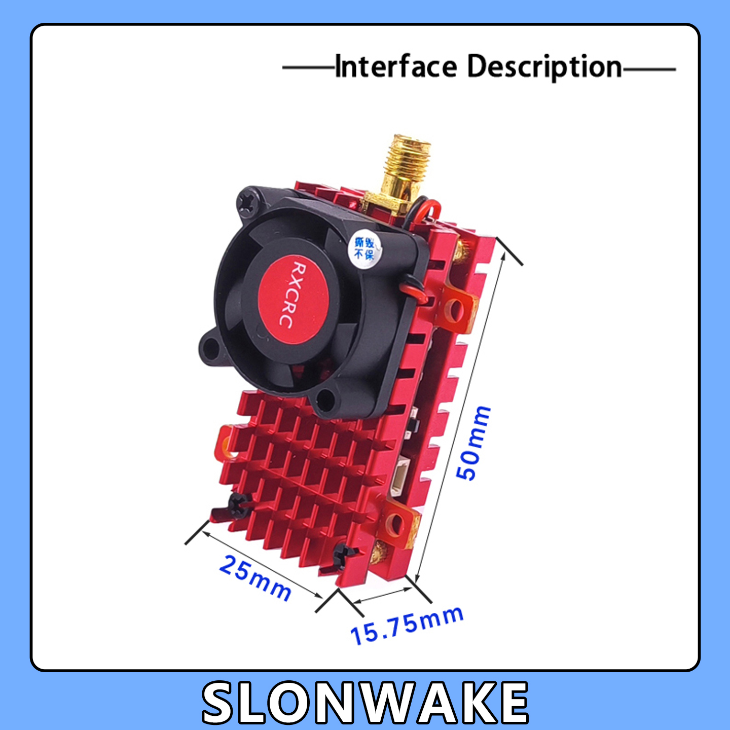 SLONWAKE 5.8G 2W VTX FPV 1800T - огляд і ціна Drone Racing Camera