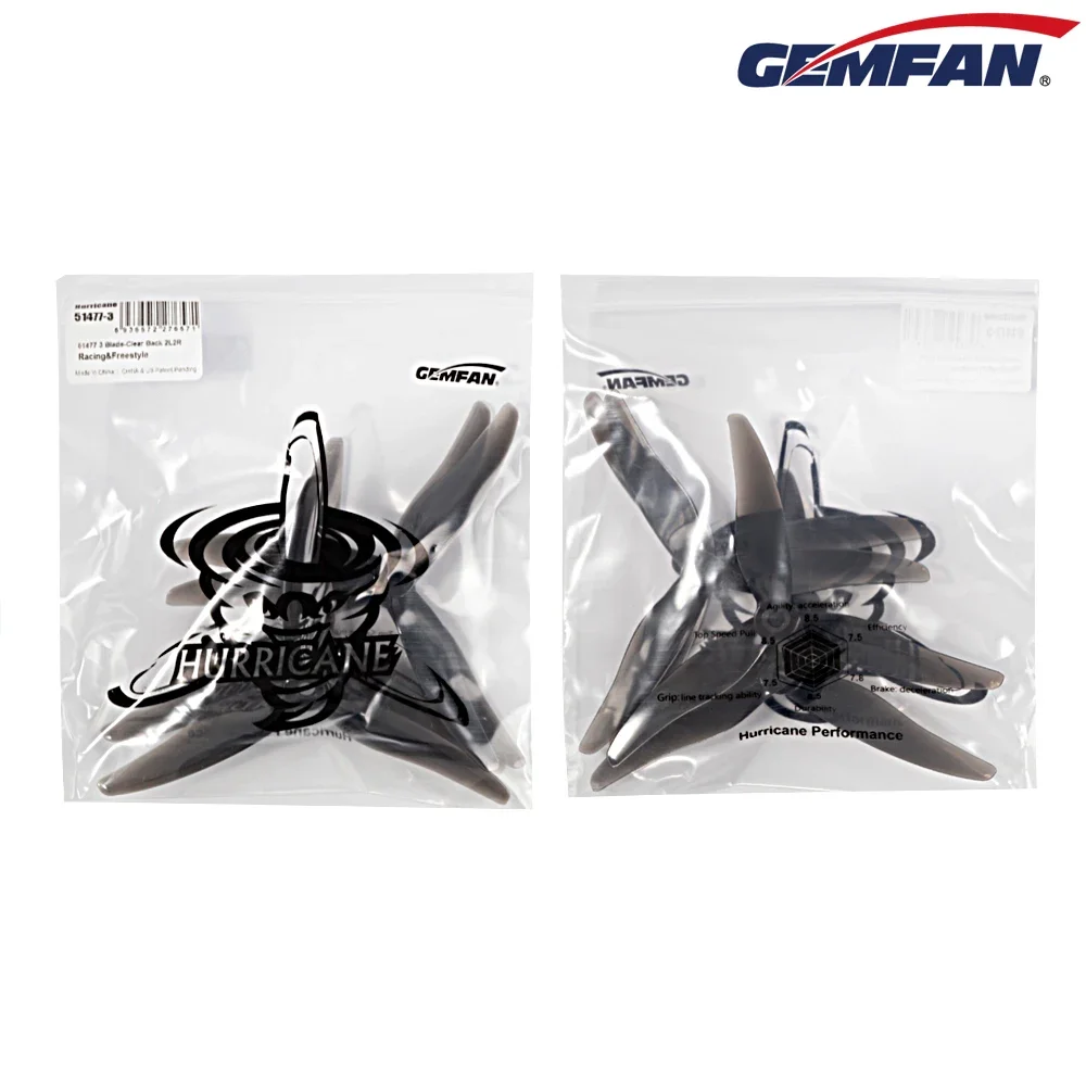 10Pairs (10CW + 10CCW) Gemfan  - огляд і ціна Drone Racing Propeller