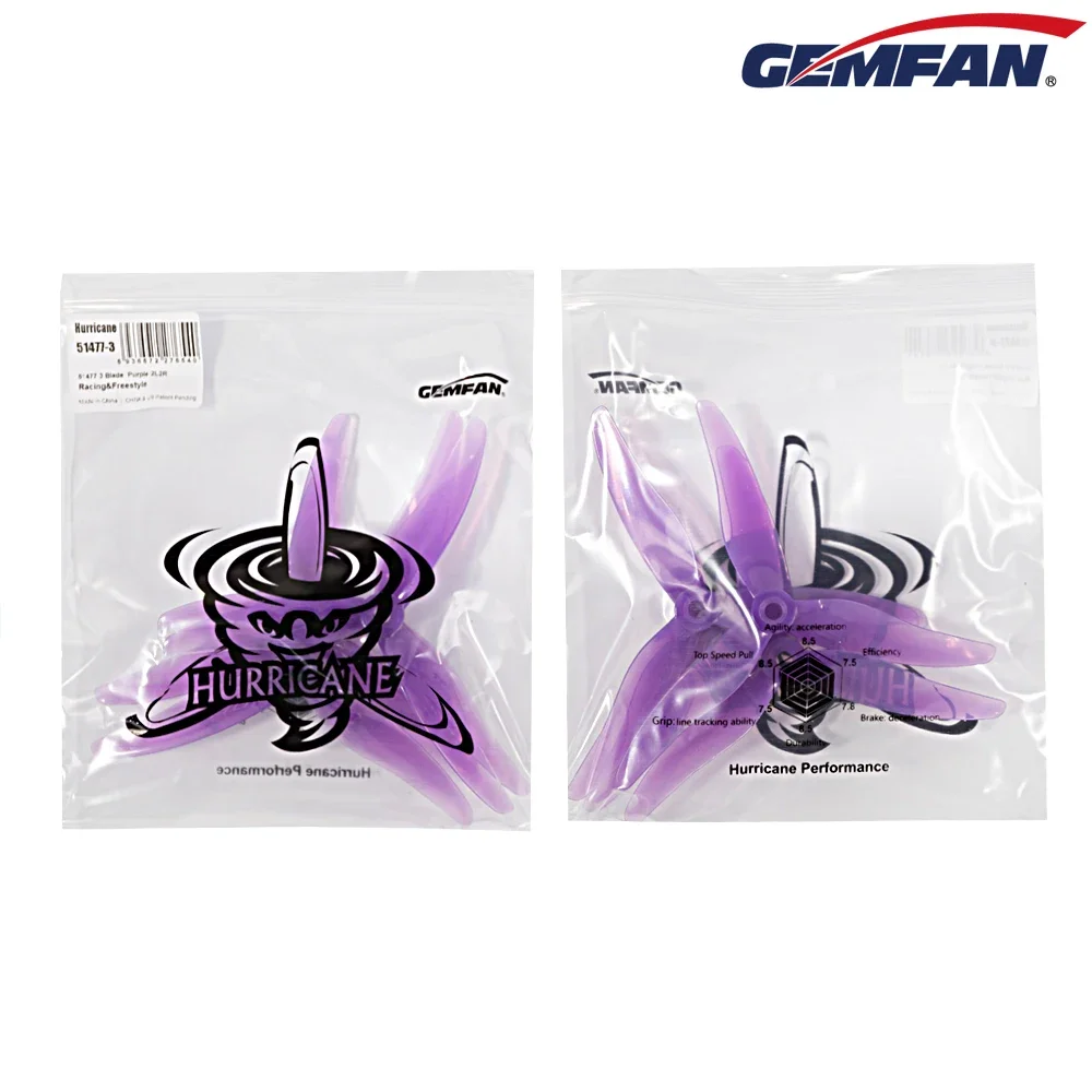 10Pairs (10CW + 10CCW) Gemfan  - огляд і ціна Drone Racing Propeller
