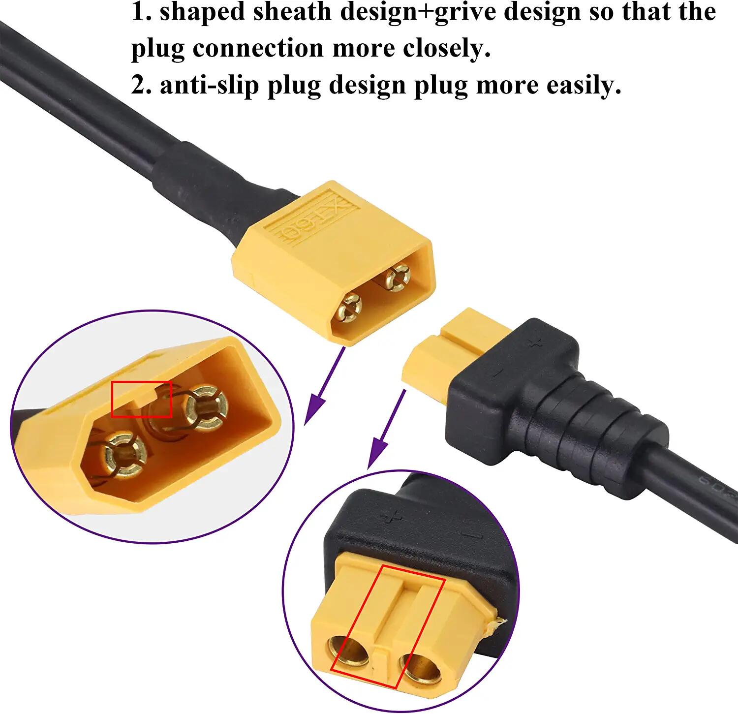 XT60 Adapter Cable XT60 Male t - огляд і ціна Drone Racing Gate