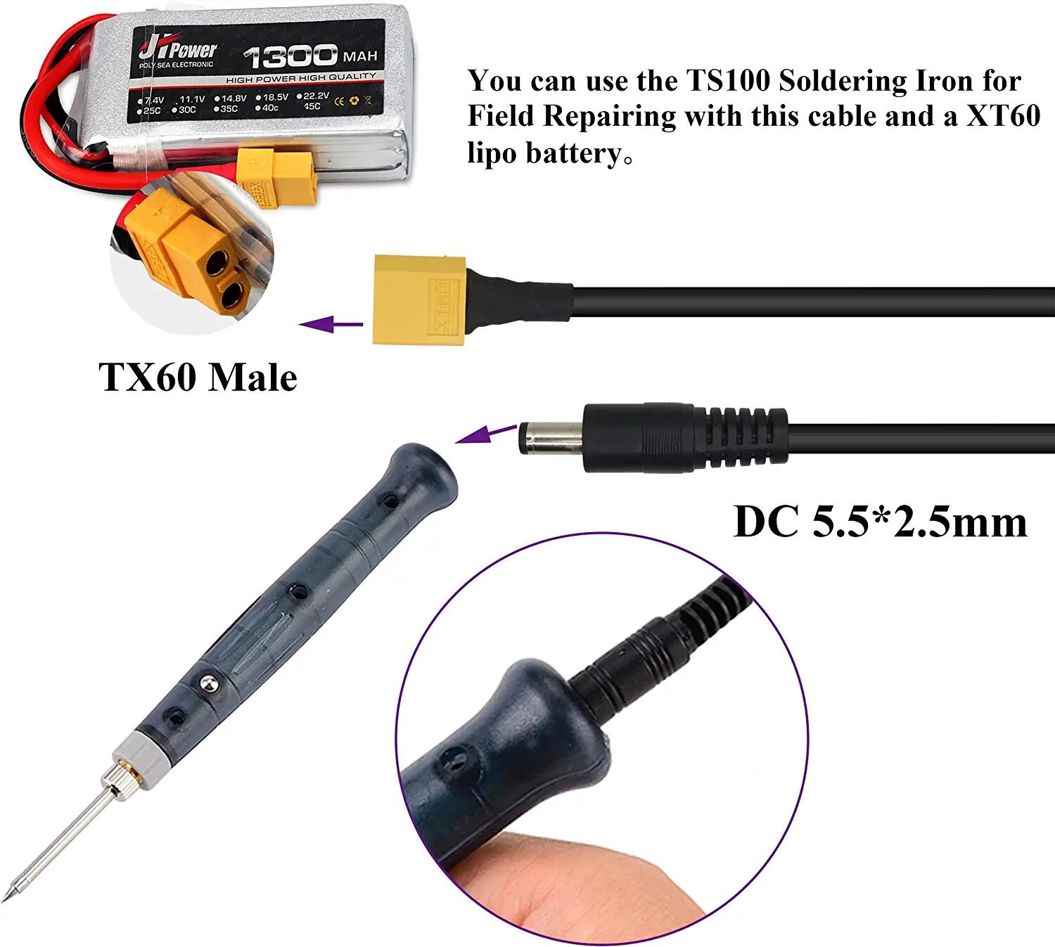 XT60 Adapter Cable XT60 Male t - огляд і ціна Drone Racing Gate