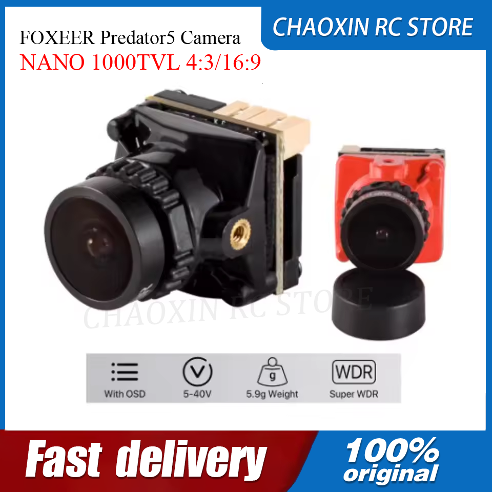 FOXEER Predator5 Camera NANO 1 - огляд і ціна Drone Racing Battery